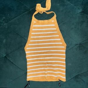 Forever21 Striped Halter Top
